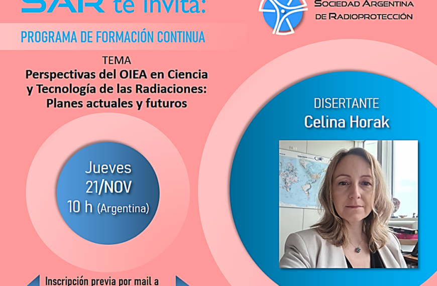 Programa de formación continua: Perspectiva del OIEA en Ciencia y Tecnología de las Radiaciones: Planes actuales y futuros